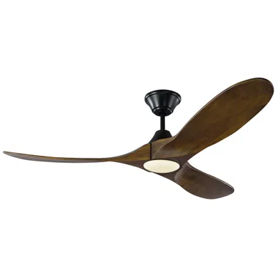 Visual Comfort & Co. 52" Visual Comfort Maverick Ii Matte Black Led Ceiling Fan With Remote