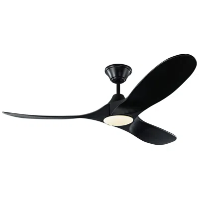 Visual Comfort & Co. 52" Visual Comfort Maverick Ii Matte Black Led Ceiling Fan With Remote