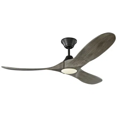 Visual Comfort & Co. 52" Visual Comfort Maverick Ii Oak Pewter Ceiling Fan With Remote