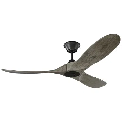 Visual Comfort & Co. 52" Visual Comfort Maverick Ii Pewter Damp Ceiling Fan With Remote