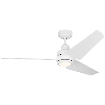 Visual Comfort & Co. 52" Visual Comfort Ruhlmann Matte White Smart Cct Led Ceiling Fan