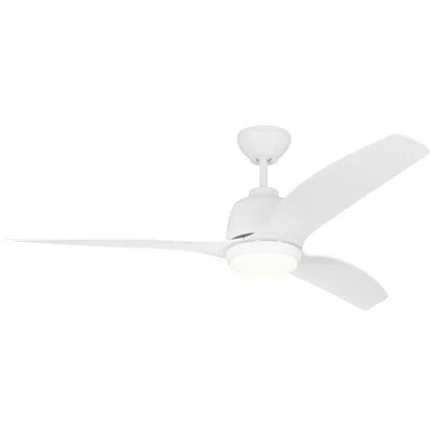 Visual Comfort & Co. 54" Visual Comfort Avila Matte White Led Ceiling Fan