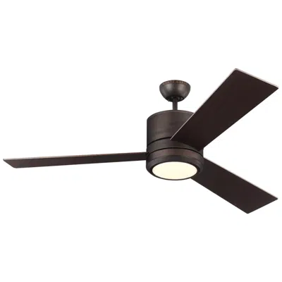 Visual Comfort & Co. 56" Visual Comfort Vision Max Bronze Damp Led Fan With Wall Control