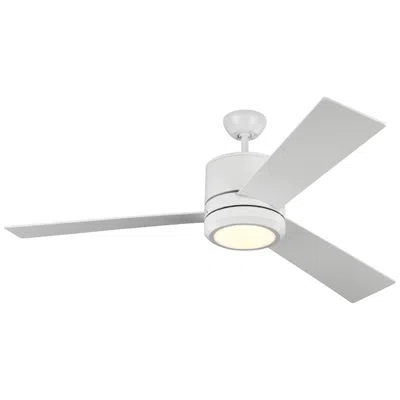 Visual Comfort & Co. 56" Visual Comfort Vision Max Matte White Damp Led Fan With Remote