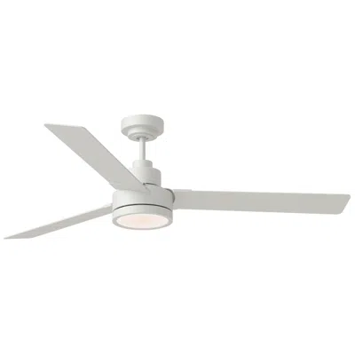 Visual Comfort & Co. 58" Jovie Matte White Indoor/outdoor Led Wall Control Ceiling Fan