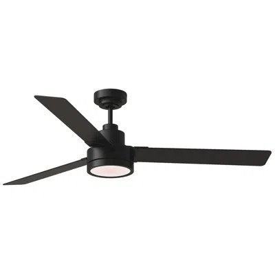 Visual Comfort & Co. 58" Visual Comfort Jovie Midnight Black Led Wall Control Ceiling Fan