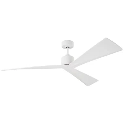 Visual Comfort & Co. 60" Visual Comfort Adler 3-blade Matte White Ceiling Fan With Remote