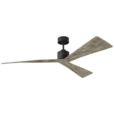 Visual Comfort & Co. 60" Visual Comfort Adler Pewter Damp Rated Ceiling Fan With Remote
