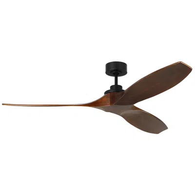 Visual Comfort & Co. 60" Visual Comfort Collins Black Walnut Damp Smart Ceiling Fan