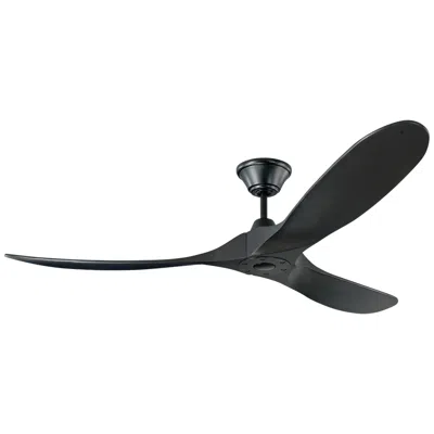 Visual Comfort & Co. 60" Visual Comfort Maverick Matte Black Ceiling Fan With Remote