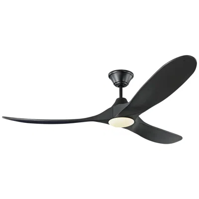 Visual Comfort & Co. 60" Visual Comfort Maverick Matte Black Led Ceiling Fan With Remote