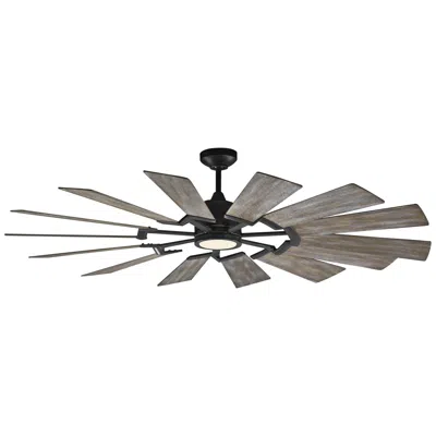 Visual Comfort & Co. 62" Visual Comfort Prairie Large Windmill Ceiling Fan With Remote