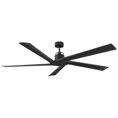 Visual Comfort & Co. 70" Visual Comfort Aspen Midnight Black Outdoor Fan With Remote