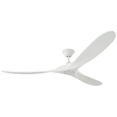 Visual Comfort & Co. 70" Visual Comfort Maverick Max Matte White Ceiling Fan With Remote