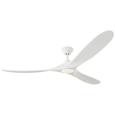 Visual Comfort & Co. 70" Visual Comfort Maverick Max Matte White Damp Led Fan With Remote