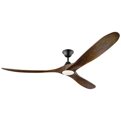 Visual Comfort & Co. 70" Visual Comfort Maverick Max Walnut Led Ceiling Fan With Remote