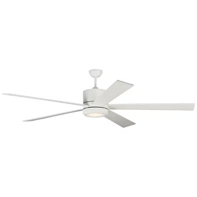 Visual Comfort & Co. 72" Visual Comfort Vision Matte White Led Ceiling Fan With Remote