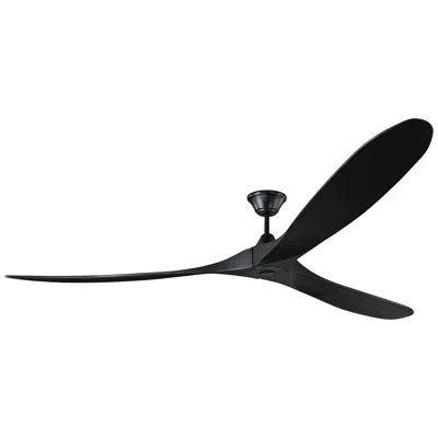 Visual Comfort & Co. 88" Visual Comfort Maverick Max Black Damp Ceiling Fan With Remote