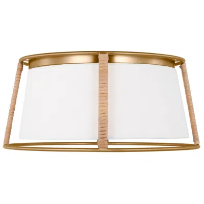 Visual Comfort & Co. Cortes 13 1/2" Wide Satin Brass Ceiling Light