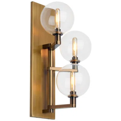 Visual Comfort & Co. Gambit 17 1/2" High Aged Brass 3-light Led Wall Sconce