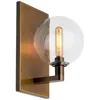 Visual Comfort & Co. Gambit 9" High Aged Brass Led Wall Sconce