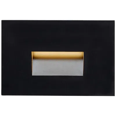 Visual Comfort & Co. Ikon 6" Wide Black 12v Led Outdoor Step Light