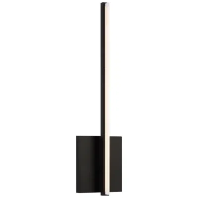 Visual Comfort & Co. Kenway 17" High Matte Black Led Wall Sconce