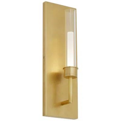 Visual Comfort & Co. Linger 15 1/4" High Natural Brass Led Wall Sconce
