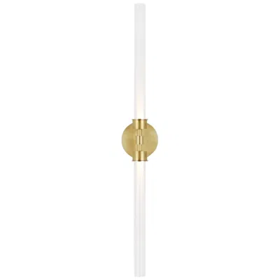 Visual Comfort & Co. Linger 32 1/4" High Natural Brass 2-light Led Wall Sconce