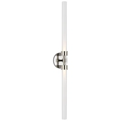 Visual Comfort & Co. Linger 32 1/4" High Polished Nickel 2-light Led Wall Sconce