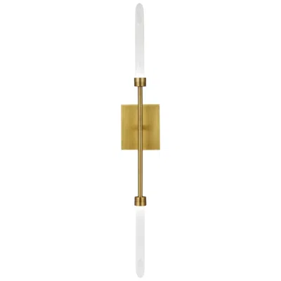 Visual Comfort & Co. Spur 29 3/4" High Aged Brass 2-light Led Wall Sconce