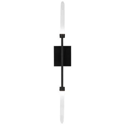 Visual Comfort & Co. Spur 29 3/4" High Matte Black 2-light Led Wall Sconce