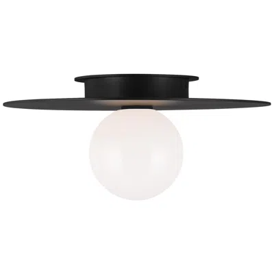 Visual Comfort & Co. Visual Comfort Nodes 14" Wide Midnight Black Ceiling Light