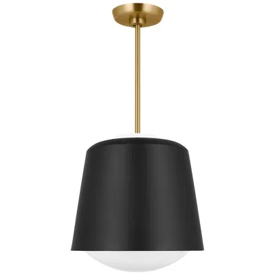 Visual Comfort & Co. Visual Comfort Studio Draper Midnight Black / Burnished Brass Pendant 1 E26