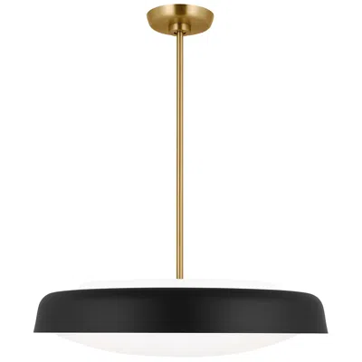 Visual Comfort & Co. Visual Comfort Studio Draper Midnight Black / Burnished Brass Pendant 3 E26