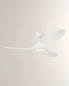 Visual Comfort Fans 52" Maverick Ii Led Ceiling Fan In Matte White