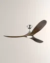 Visual Comfort Fans 60" Maverick Led Ceiling Fan In Brushed Steel