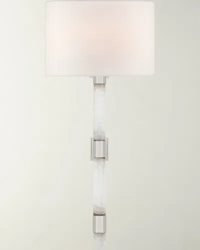 Visual Comfort Signature Adaline Medium Tail Sconce By Suzanne Kasler In Polished Nickel