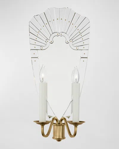 Visual Comfort Signature Adelaide 26" Extra-large Double Sconce By Ralph Lauren In Multi