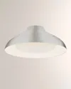 Visual Comfort Signature Agnes 18" Flush Mount By Aerin In Silver