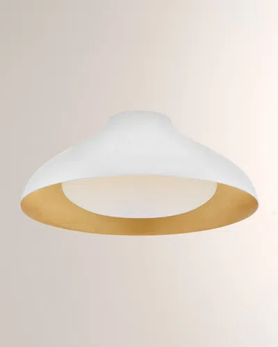 Visual Comfort Signature Agnes 18" Flush Mount By Aerin In White