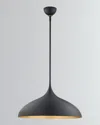 Visual Comfort Signature Agnes Large Pendant By Aerin In Black