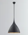 Visual Comfort Signature Agnes Medium Pendant By Aerin In Black