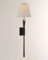 Visual Comfort Signature Aiden Large Tail Sconce By Chapman & Myers In Aged Iron