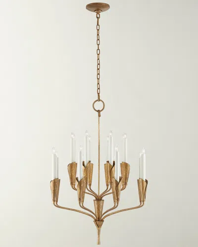 Visual Comfort Signature Aiden Small Chandelier By Chapman & Myers In Gold