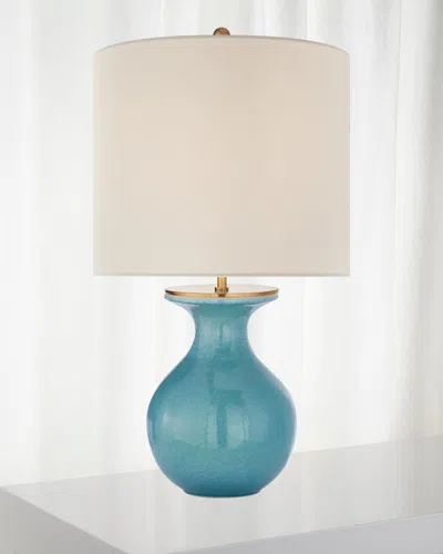 Visual Comfort Signature Albie Small Desk Lamp In Blue