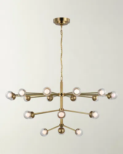 Visual Comfort Signature Alloway Large Chandelier By Kate Spade New York In Brass