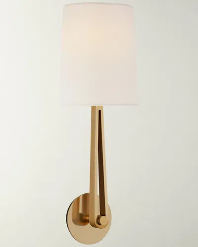 Visual Comfort Signature Alpha Large Convertible Sconce In Gold