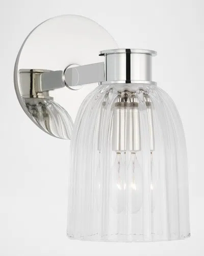 Visual Comfort Signature Asalea Single Wall Sconce By Aerin In Silver