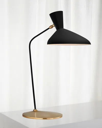 Visual Comfort Signature Austen Large Offset Table Lamp By Aerin In Black